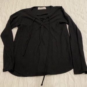 Vintage Havana Lace Up Sweater